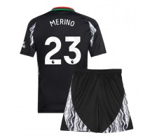 Arsenal Mikel Merino #23 Koszulka Wyjazdowa dzieci 2024-25 Krótki Rękaw (+ krótkie spodenki)